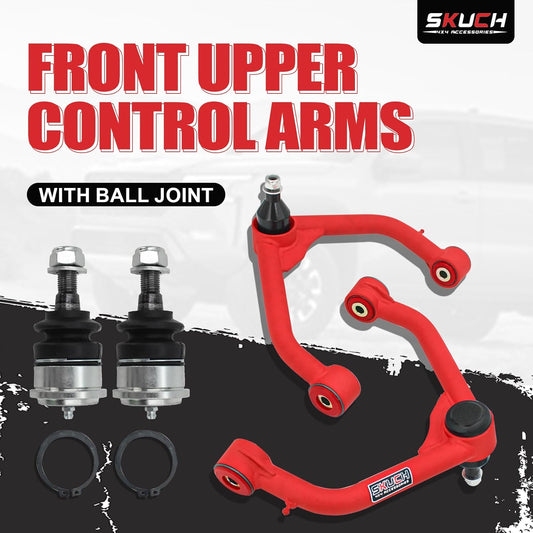 Front Upper Control Arm for 2009-2018 Ram 1500 4WD, 2019-2024 Ram 1500 Classic 4WD, 2-4" Lift PU Bushings Control Arm with Ball Joint (2PCS)