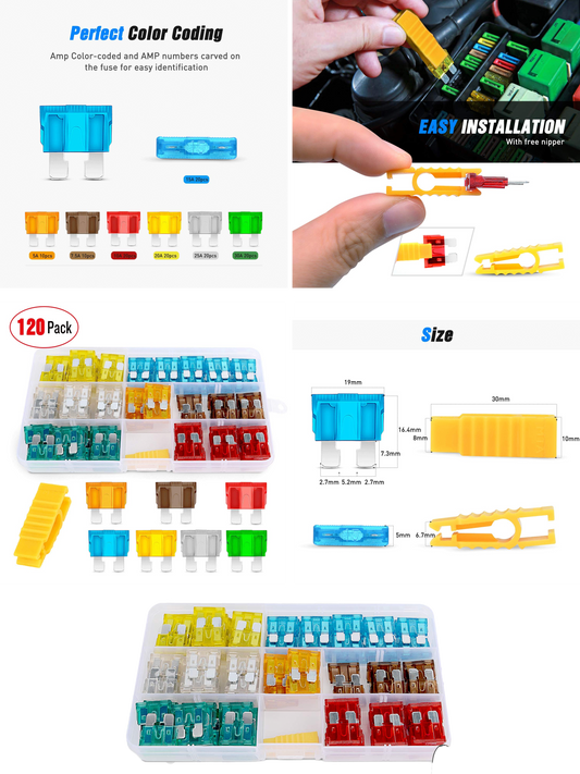120 PCS Blade Fuse Set